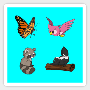 Cute Woodland Animals Magnet